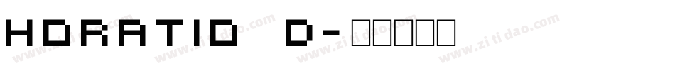 Horatio D字体转换
